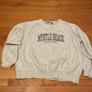 Myrtle Beach Light Gray Crewneck